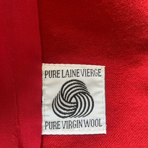 100% wool Vibrant Red Women's Blazer- Size 6 - Picture 10 of 15